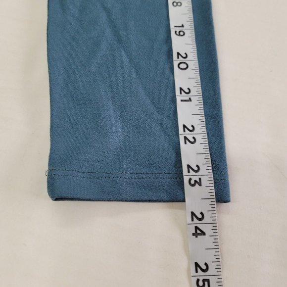 Soft Surroundings Shirt Women M Miramar Long Sleeve V-Neck Pullover Blue - Picture 11 of 12